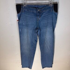 ISABEL MATERNITY JEANS WOMENS SIZE 6 UNDER BELLY STRETCH STRAIGHT LEG 90S Y2K